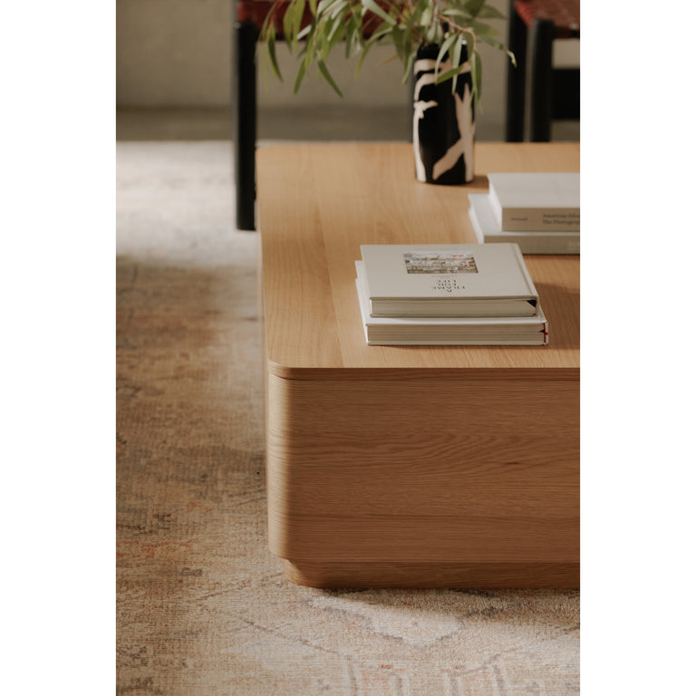 ROUND OFF COFFEE TABLE NATURAL OAK