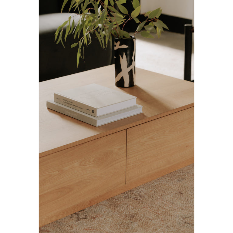 ROUND OFF COFFEE TABLE NATURAL OAK