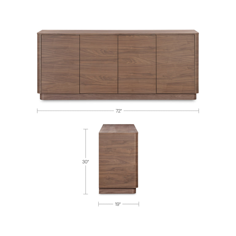 ROUND OFF SIDEBOARD NATURAL OAK