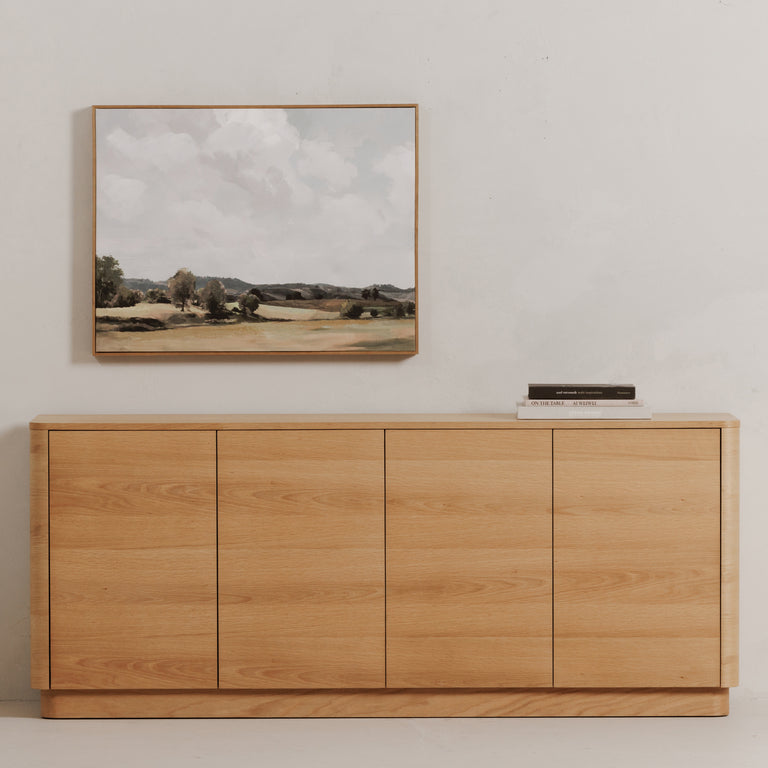 ROUND OFF SIDEBOARD NATURAL OAK