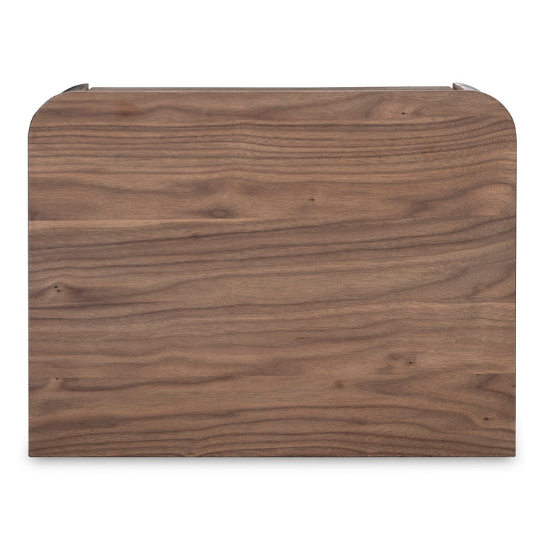 ROUND OFF SMALL NIGHTSTAND LIGHT OAK BROWN