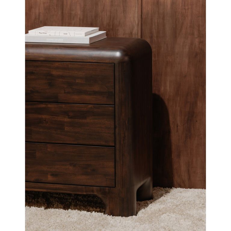 ROWAN 6 DRAWER DRESSER DARK BROWN