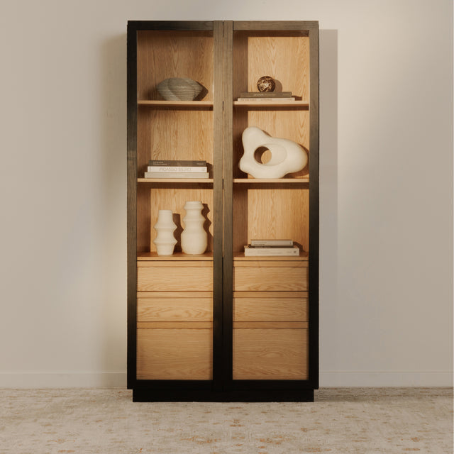 CHARLOTTE TALL CABINET BLACK