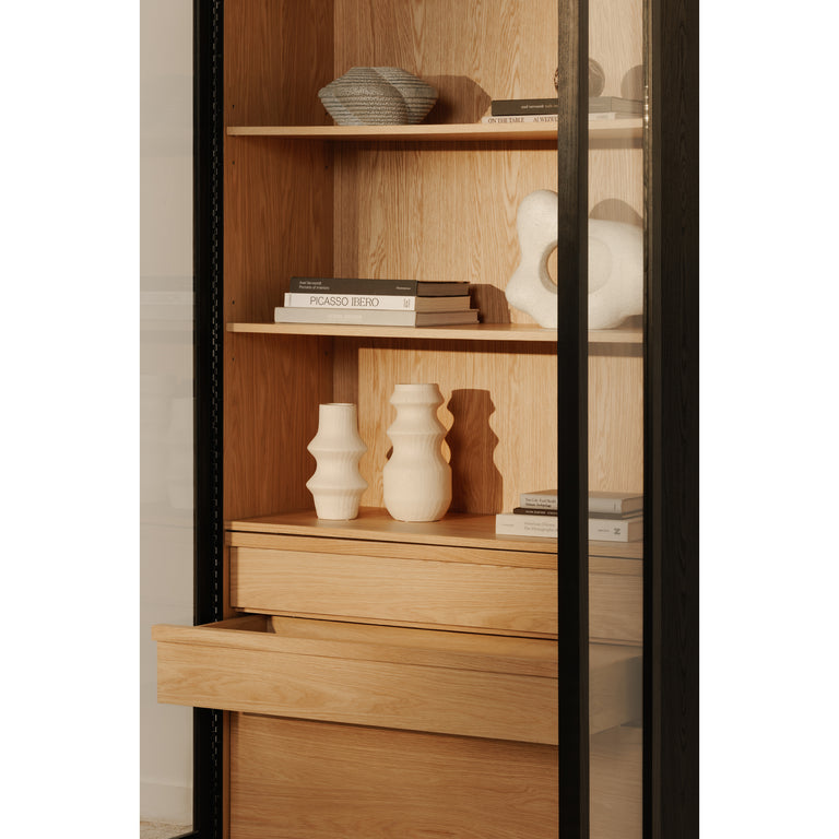 CHARLOTTE TALL CABINET BLACK
