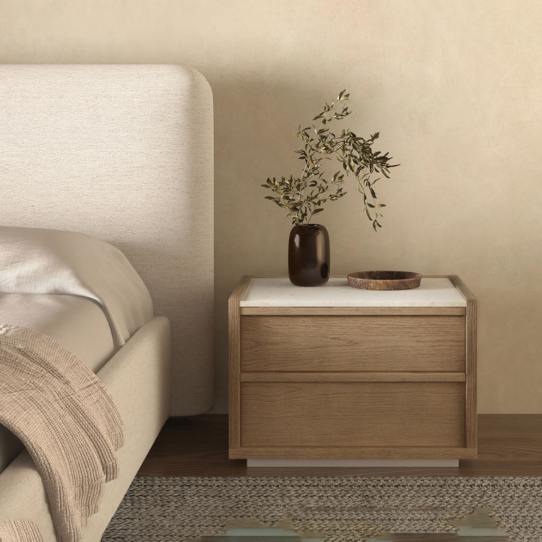 ASHCROFT NIGHTSTAND DARK GREY