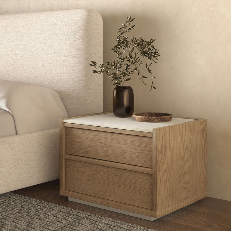 ASHCROFT NIGHTSTAND DARK GREY