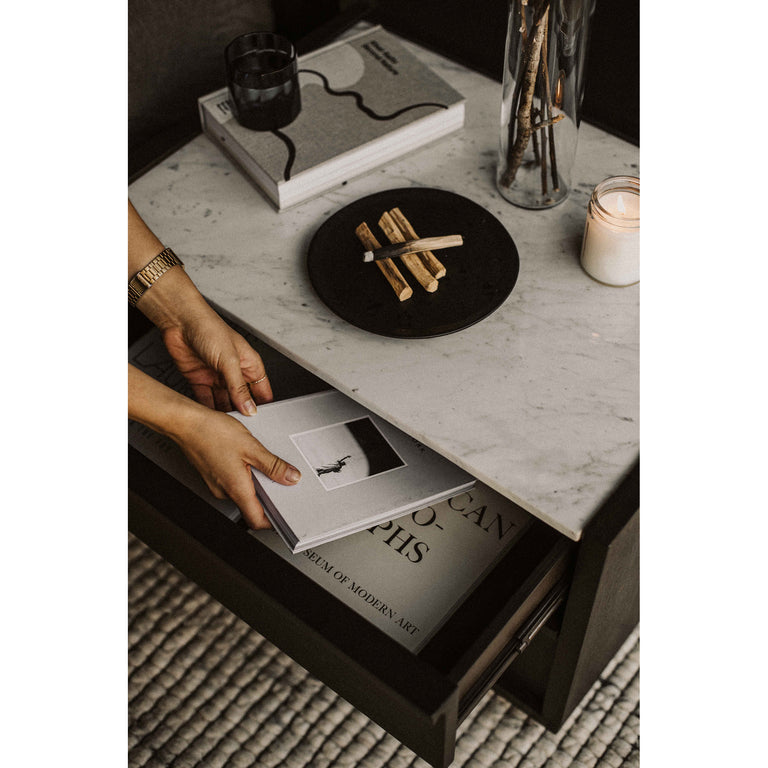 ASHCROFT NIGHTSTAND DARK GREY
