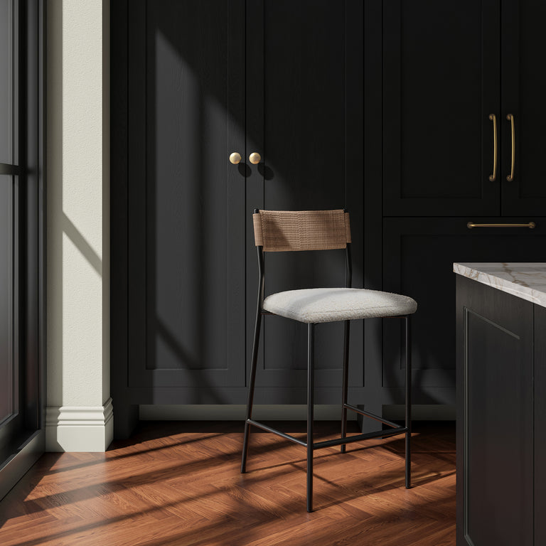 FOLEY COUNTER STOOL WHITE