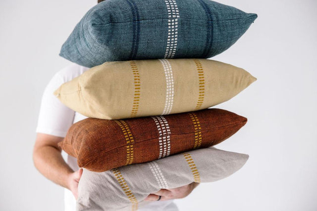 ZENACH HANDWOVEN ETHIOPIAN COTTON THROW PILLOW COVER | PILLOWS