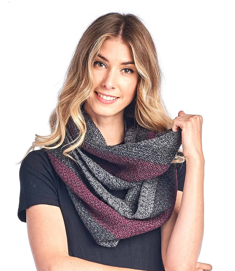 ALPACA SCARF - CARRERA - SANGRIA