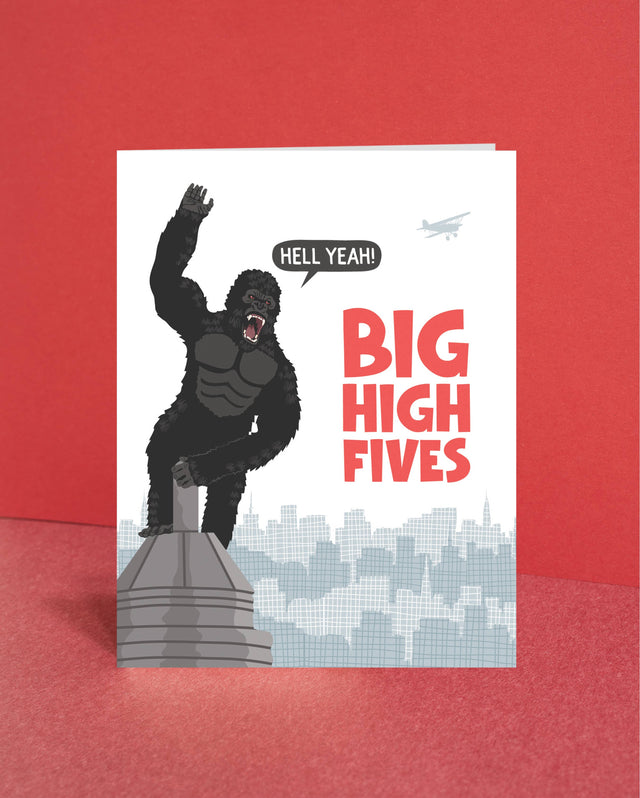 KING KONG BIG HIGH FIVES CONGRATS CARD | CARDS