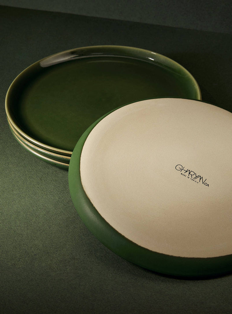 HANDMADE STONEWARE FLAT SALAD/DINNER PLATE | EDAN 9.4" | KITCHEN