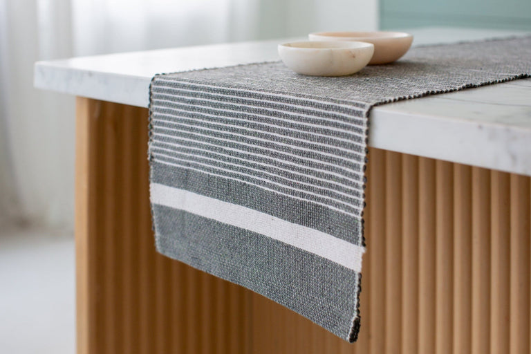 ADWA RECYCLED COTTON TABLE RUNNER | ENTERTAINING