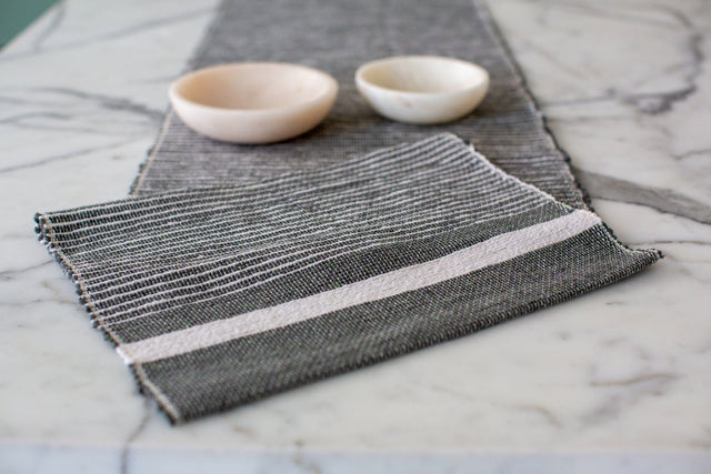 ADWA RECYCLED COTTON TABLE RUNNER | ENTERTAINING