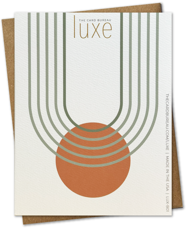 LUXE | Gold Foil Mid-Century Modern Birthday Card  | GREETING CARD - BIRTHDAY