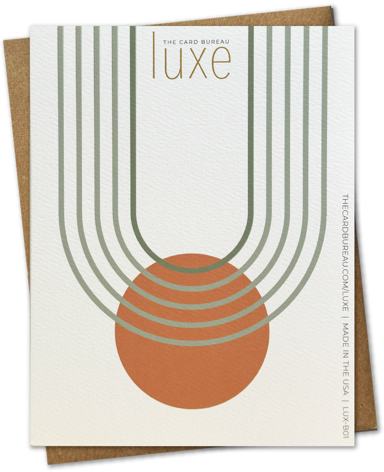 LUXE | Gold Foil Mid-Century Modern Birthday Card  | GREETING CARD - BIRTHDAY