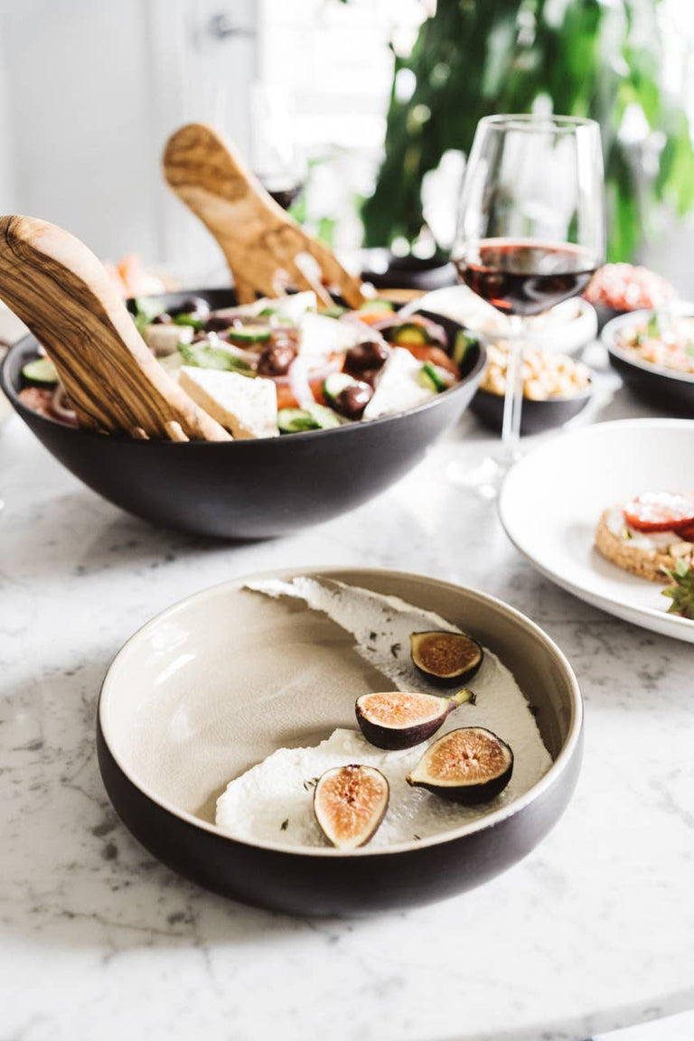 HANDMADE STONEWARE PASTA/SALAD PLATE | EDAN 7.9" | KITCHEN