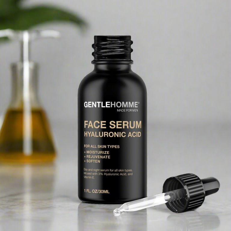 HYALURONIC ACID FACE SERUM | MENS SKIN CARE | BODY CARE