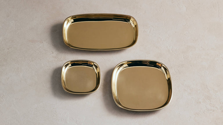 AURUM LONG BRASS TRAY | DECORATIVE OBJECTS | CATCHALLS