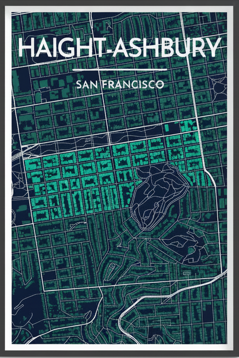HAIGHT-ASHBURY, SF CITY MAP
