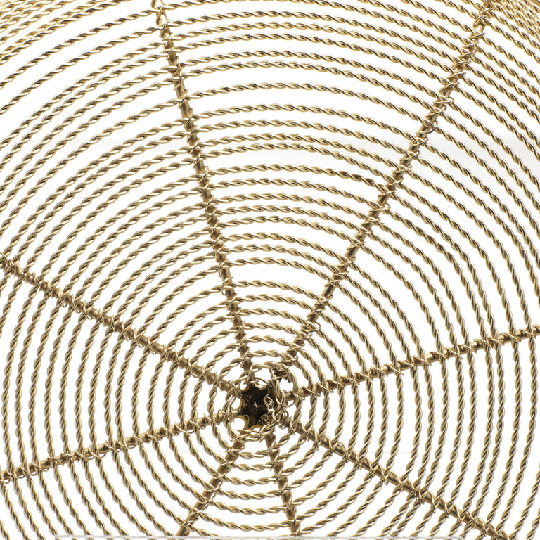GOLD METAL WIRE LARGE DECORATIVE BOWL | OBJECTS