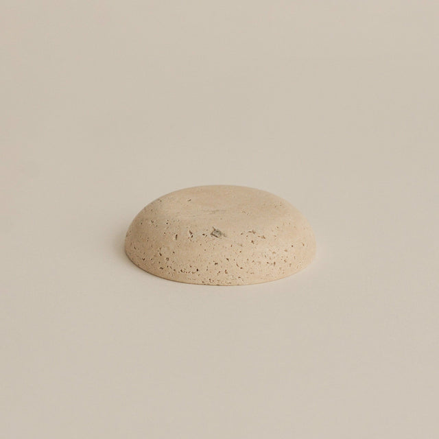 Travertine Incense Holder Plate