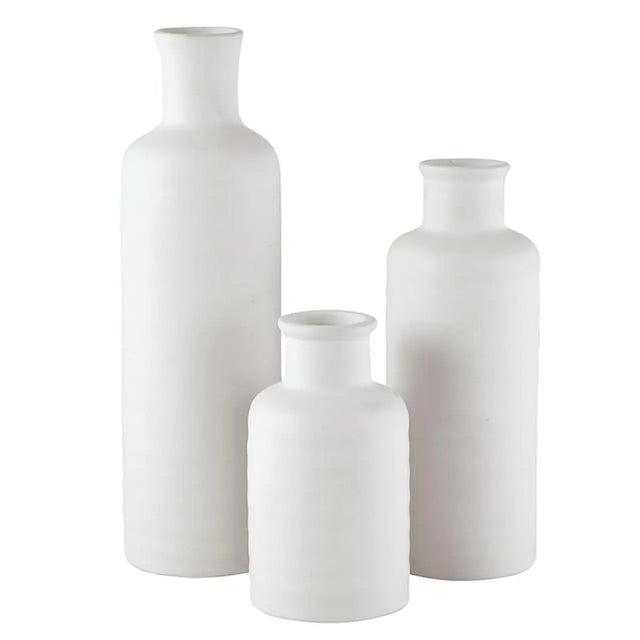 WHITE CERAMIC VASES | VASES
