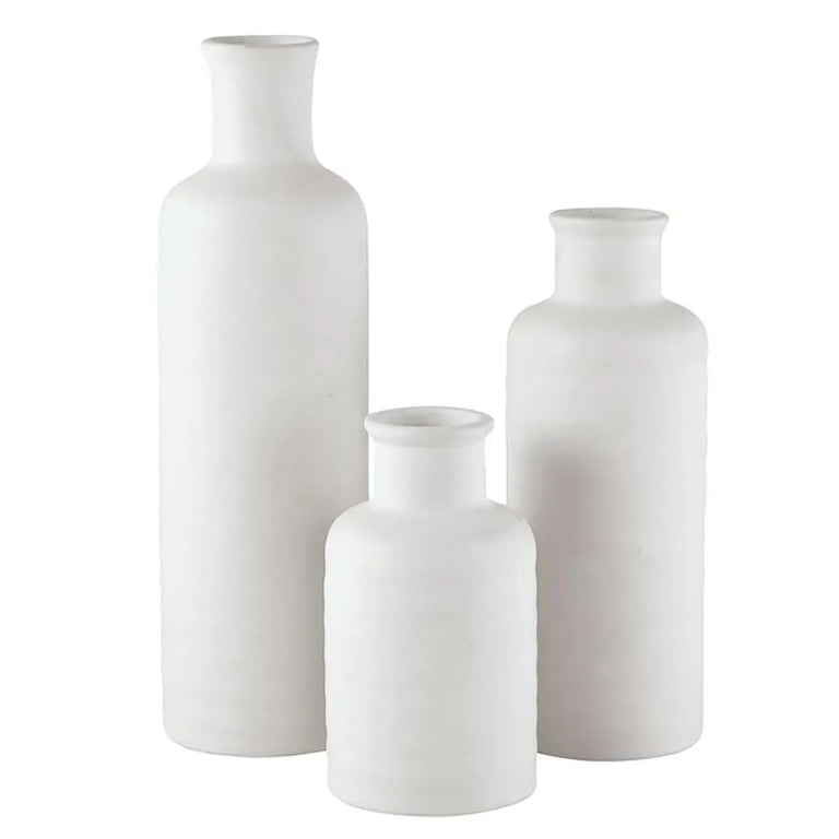 WHITE CERAMIC VASES | VASES