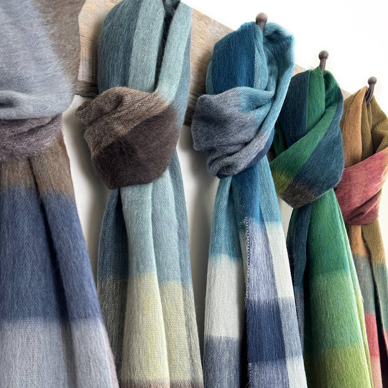 ALPACA PLAID SCARF • TIDEPOOL | APPAREL