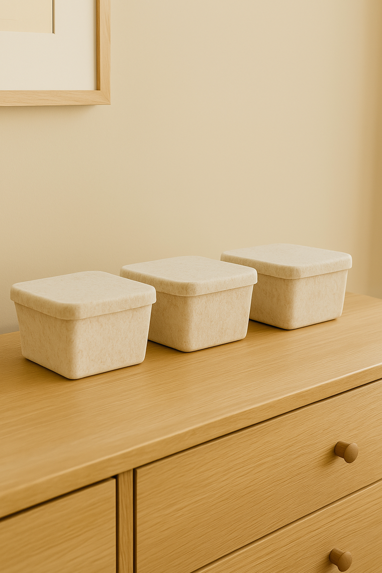 The Sculpted Bin - Petite with Lid | STORAGE