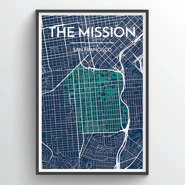 THE MISSION, SF CITY MAP | ART PRINT