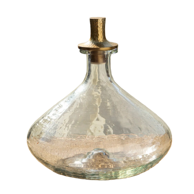 Pebbled Decanter Wide
