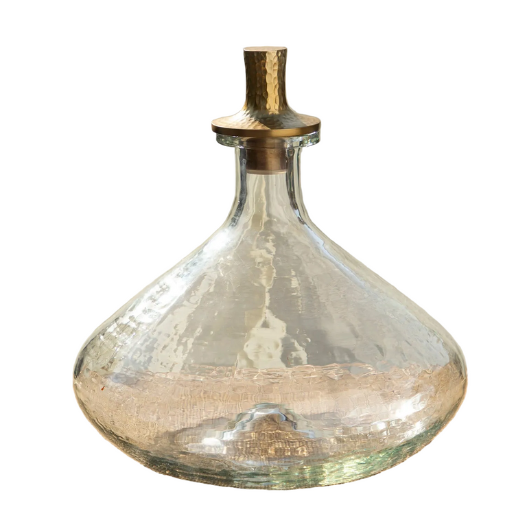 Pebbled Decanter Wide
