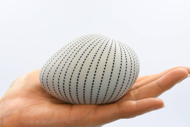 PORCELAIN PEBBLE BUD VASE  •  L