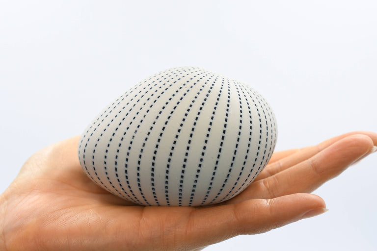 PORCELAIN PEBBLE BUD VASE  •  L