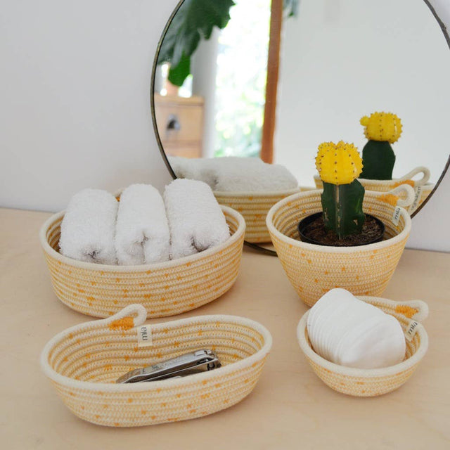 PETITE OVAL BASKET - TUTTI FRUTTI | ORGANIC SOUTH AFRICAN COTTON CRAFT