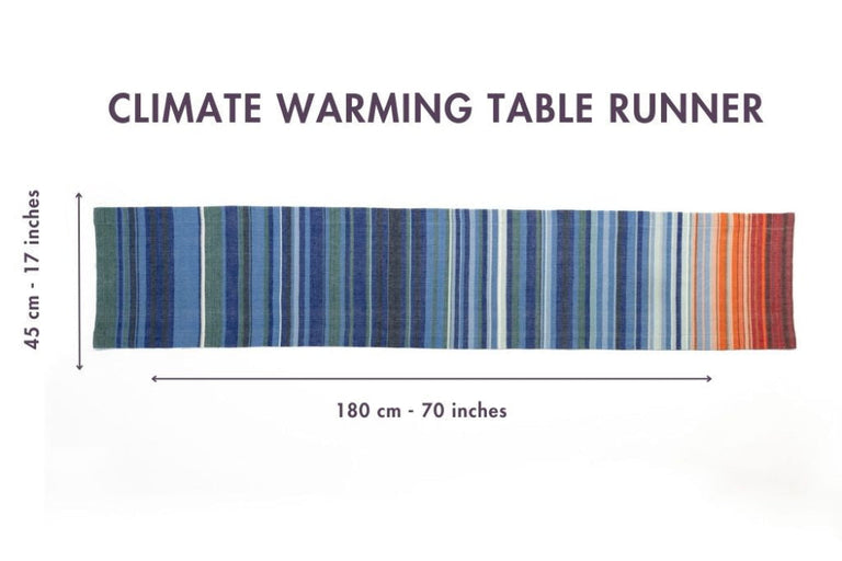 CLIMATE WARMING ETHIOPIAN HANDWOVEN TABLE RUNNER | ENTERTAINING