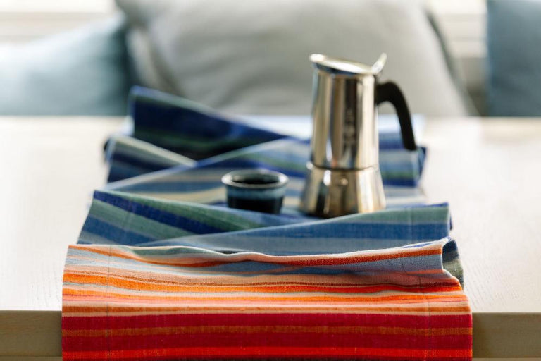 CLIMATE WARMING ETHIOPIAN HANDWOVEN TABLE RUNNER | ENTERTAINING