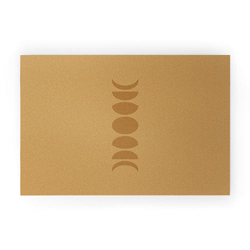 Minimal Moon Phases Camel Welcome Mat