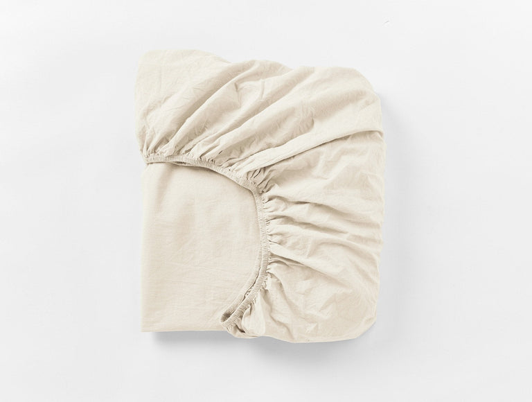 ORGANIC CRINKLED PERCALEâ„¢ FITTED SHEET | BEDDING