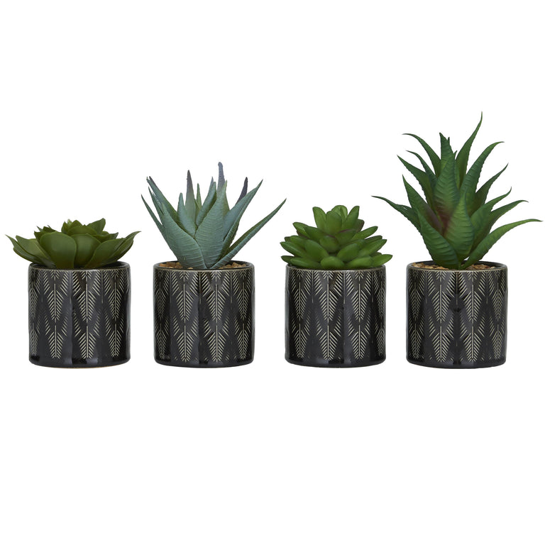 SMALL POTTED FAUX SUCCULENTS | FLORA