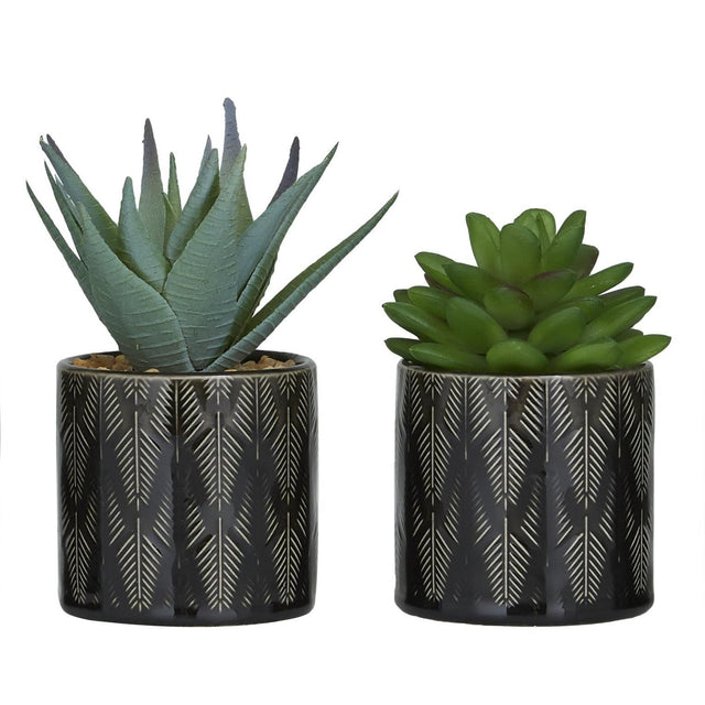 SMALL POTTED FAUX SUCCULENTS | FLORA