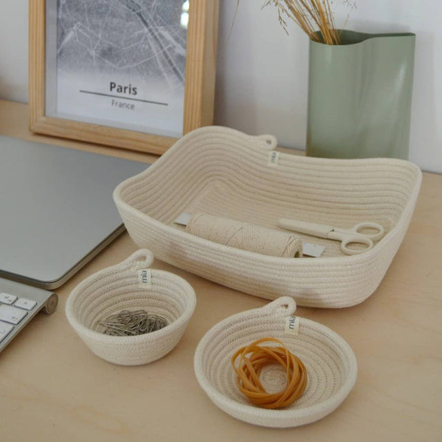 RECTANGULAR BASKET S - AFRI-SCANDI | ORGANIC SOUTH AFRICAN COTTON CRAFT