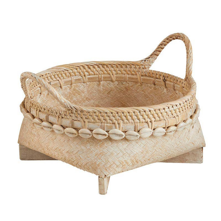 SHELL BASKETS WITH HANDLES | BASKETS