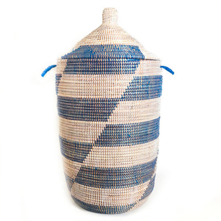 Large Storage Basket - Blue Stripe | BASKETS