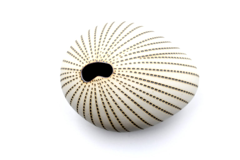 PORCELAIN PEBBLE BUD VASE  •  L