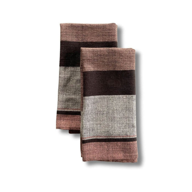 DALOL HANDWOVEN ETHIOPIAN COTTON NAPKINS | SET OF 2 | ENTERTAINING