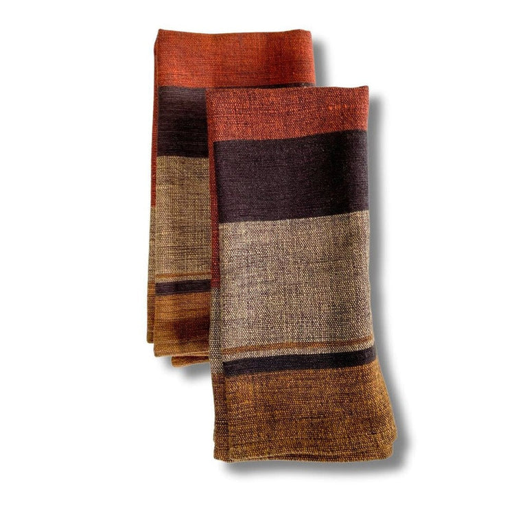 DALOL HANDWOVEN ETHIOPIAN COTTON NAPKINS | SET OF 2 | ENTERTAINING