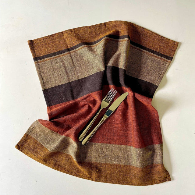 DALOL HANDWOVEN ETHIOPIAN COTTON NAPKINS | SET OF 2 | ENTERTAINING