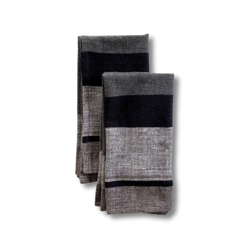 DALOL HANDWOVEN ETHIOPIAN COTTON NAPKINS | SET OF 2 | ENTERTAINING
